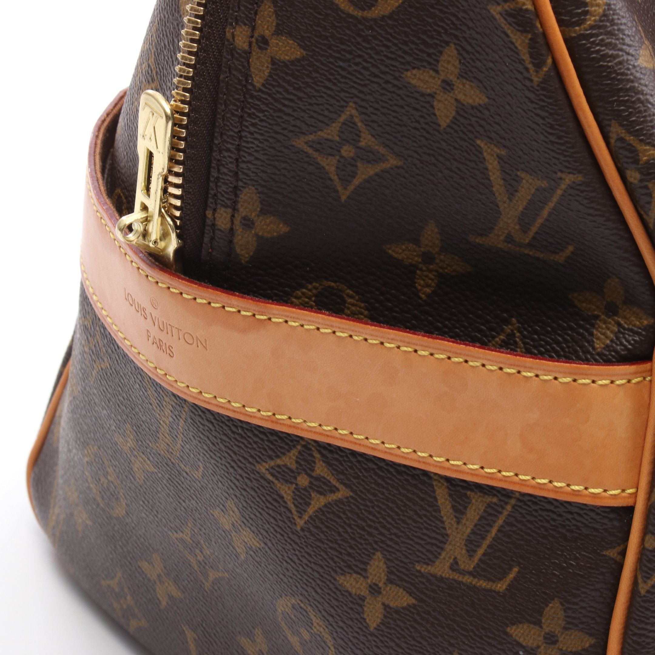Louis Vuitton Louis Vuitton Carryall Monogram Boston Bag Leather Brown Size ONE SIZE - 10 Thumbnail