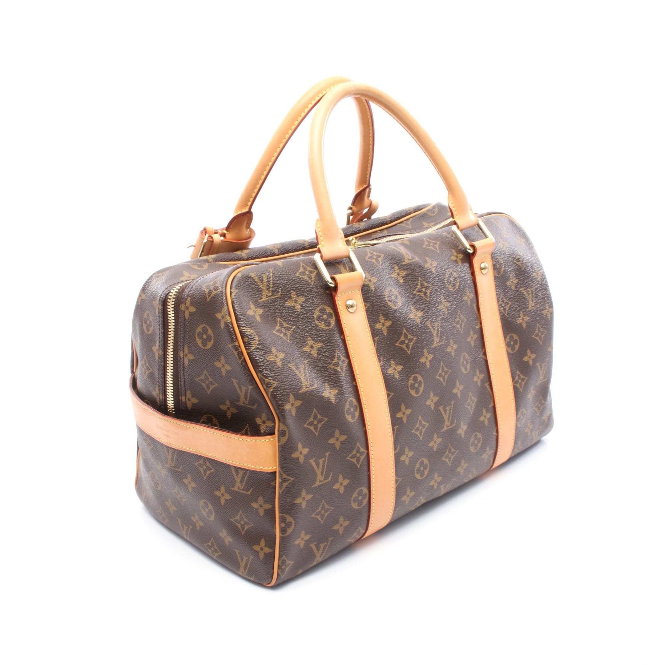 Louis Vuitton Louis Vuitton Carryall Monogram Boston Bag Leather Brown Size ONE SIZE - 2 Thumbnail