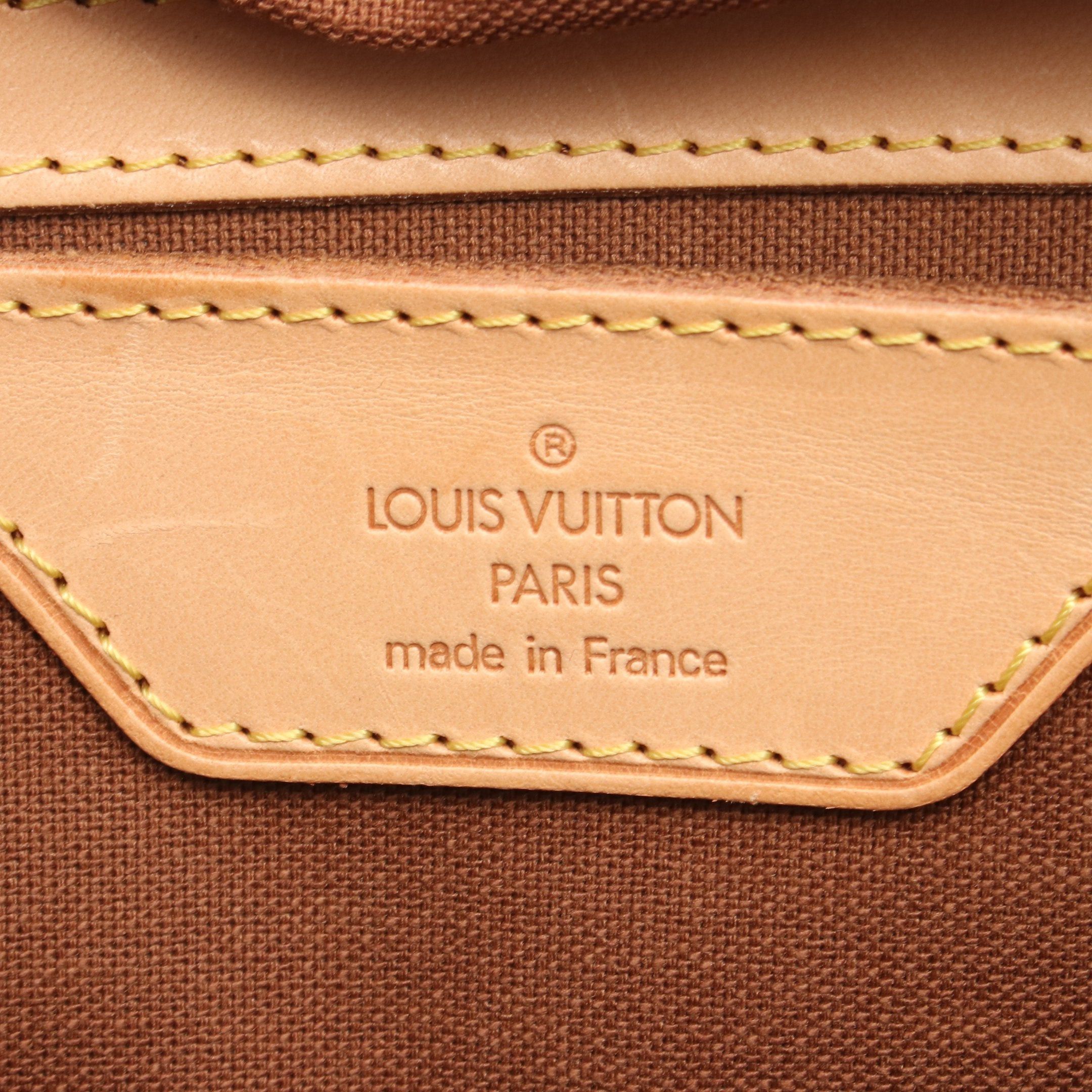 Louis Vuitton Louis Vuitton Carryall Monogram Boston Bag Leather Brown Size ONE SIZE - 4 Thumbnail
