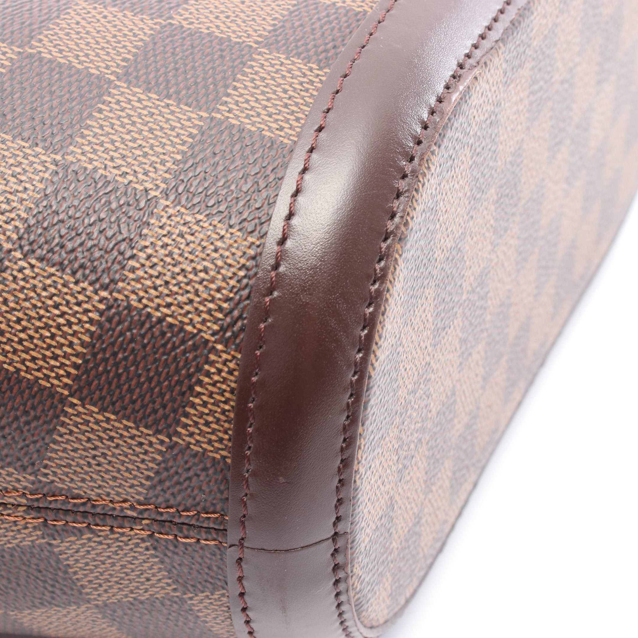 Louis Vuitton Louis Vuitton Manosque Pm Damier Ebene Shoulder Bag Tote Leather Brown Size ONE SIZE - 8 Thumbnail