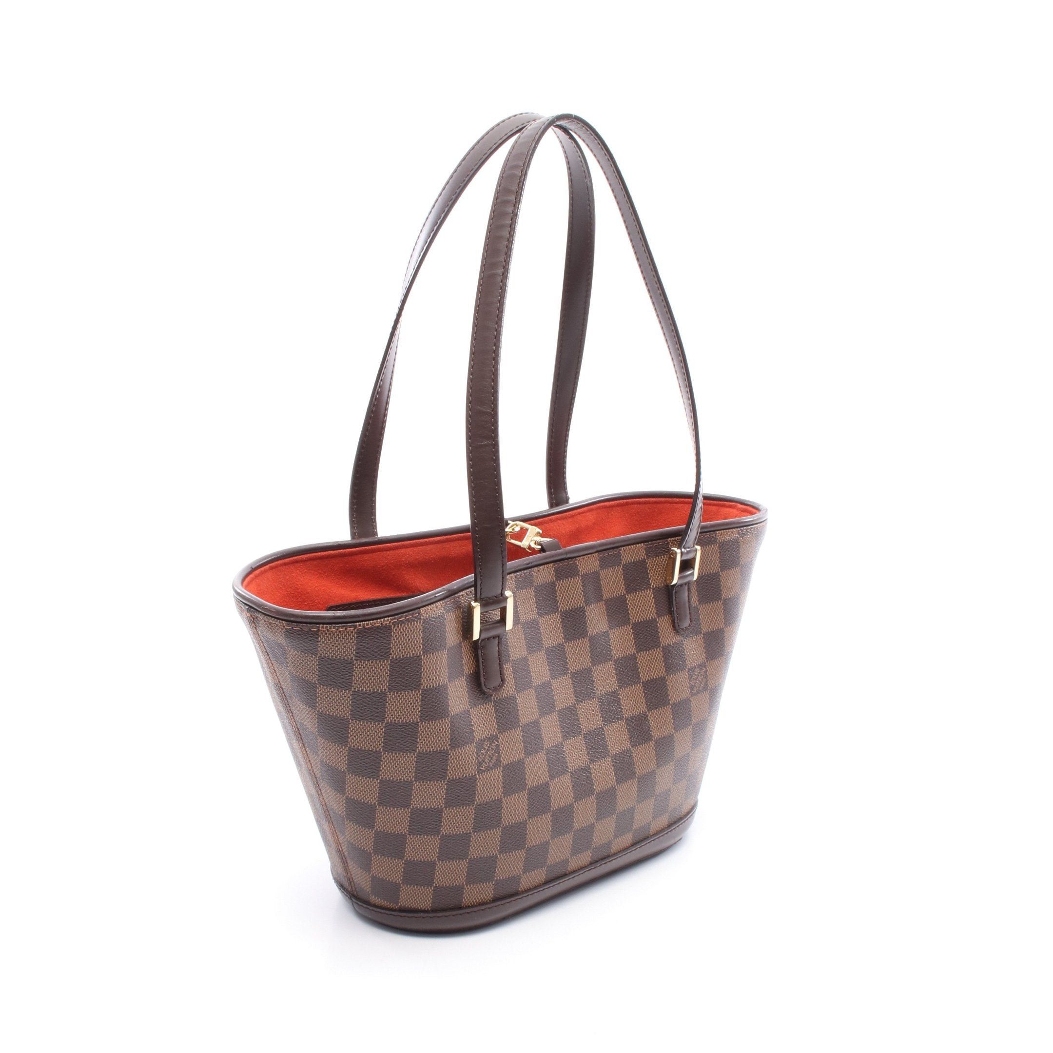 Louis Vuitton Louis Vuitton Manosque Pm Damier Ebene Shoulder Bag Tote Leather Brown Size ONE SIZE - 2 Thumbnail