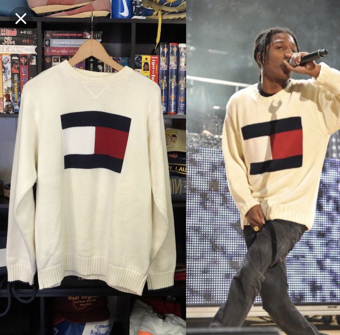 Tommy Hilfiger Insane Vintage Tommy Hilfiger Sweater ASAP ROCKY