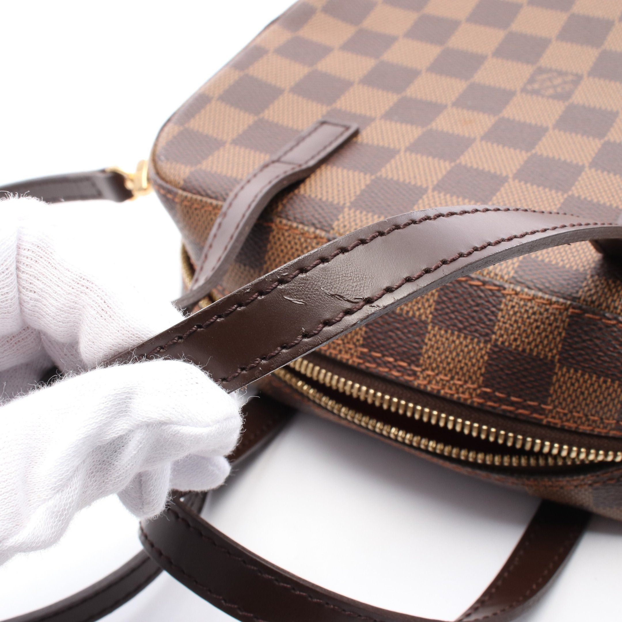 Louis Vuitton Louis Vuitton Spontini Damier Ebene Handbag Leather Brown Special Order Size ONE SIZE - 7 Thumbnail