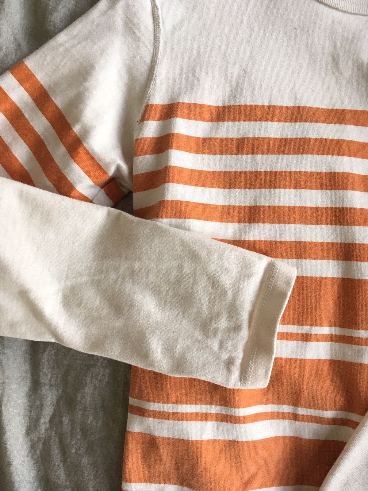 Albam Gold Striped White Tee Size US S / EU 44-46 / 1 - 3 Thumbnail