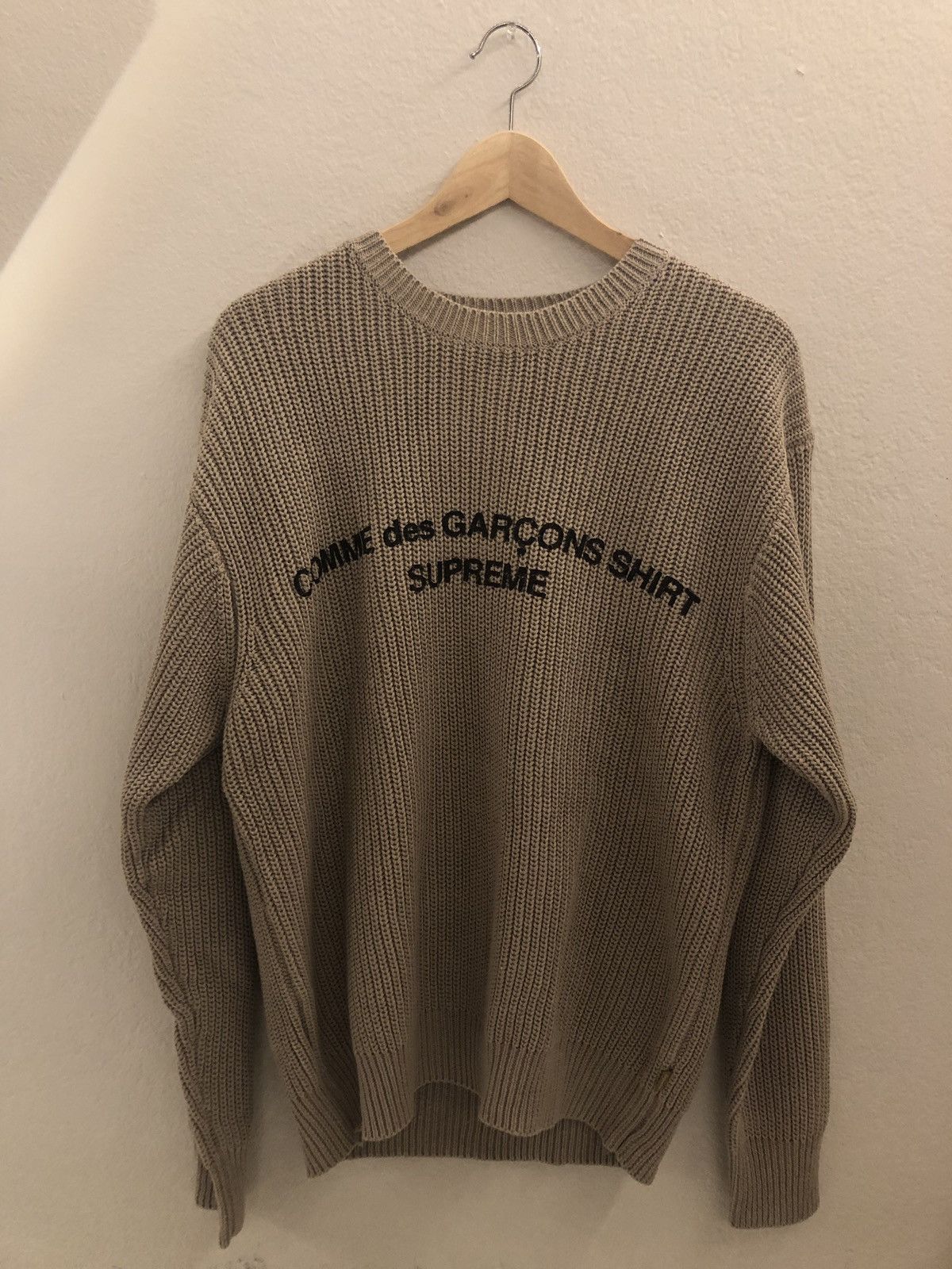 Supreme hot sale cdg sweater