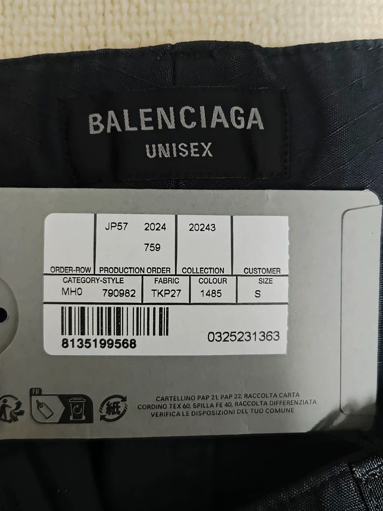 Balenciaga 24fw Dirty Mud Stained Cargo Wide Leg Work Pants -DMC