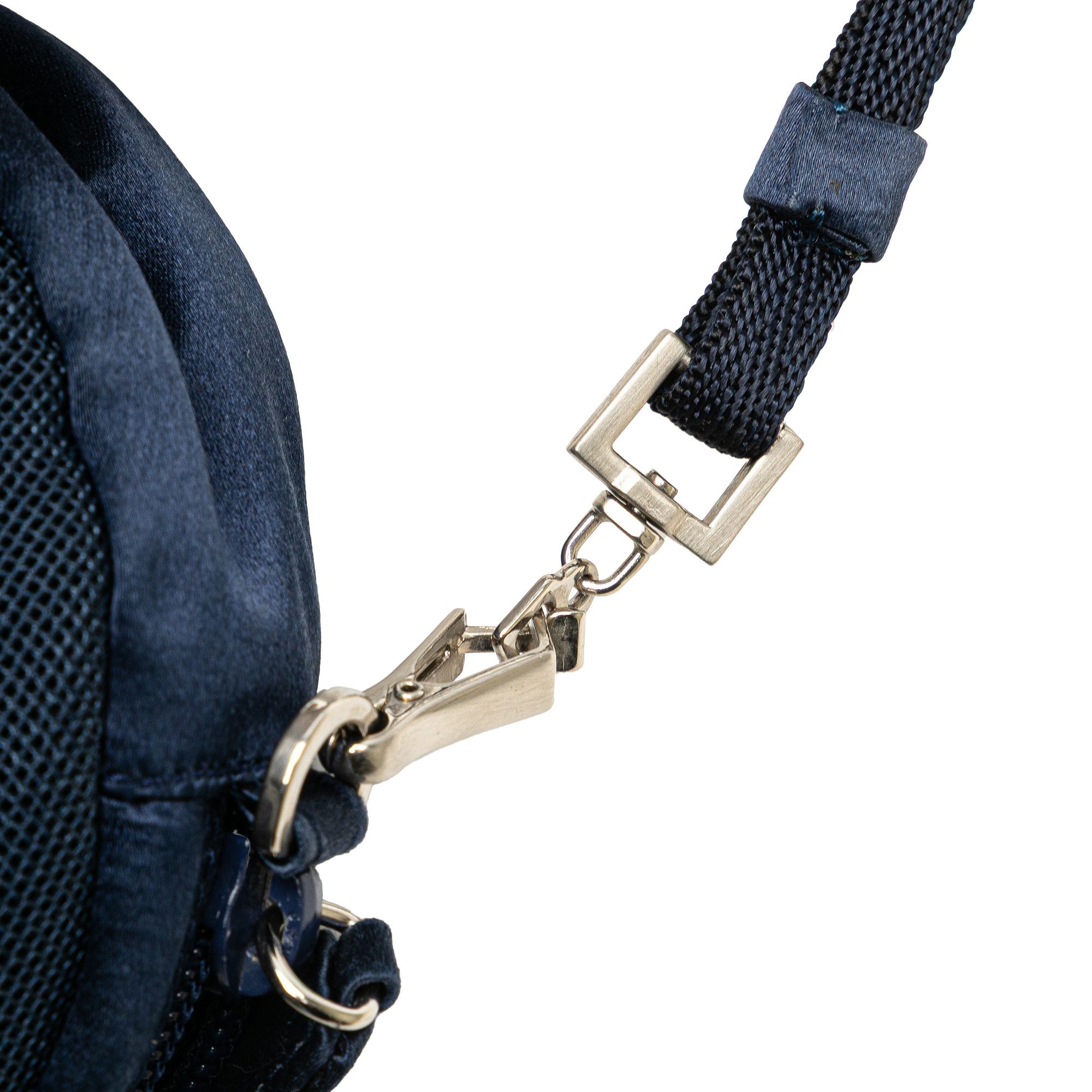 Prada Prada Satin Trimmed Mesh Shoulder Bag Size ONE SIZE - 9 Thumbnail