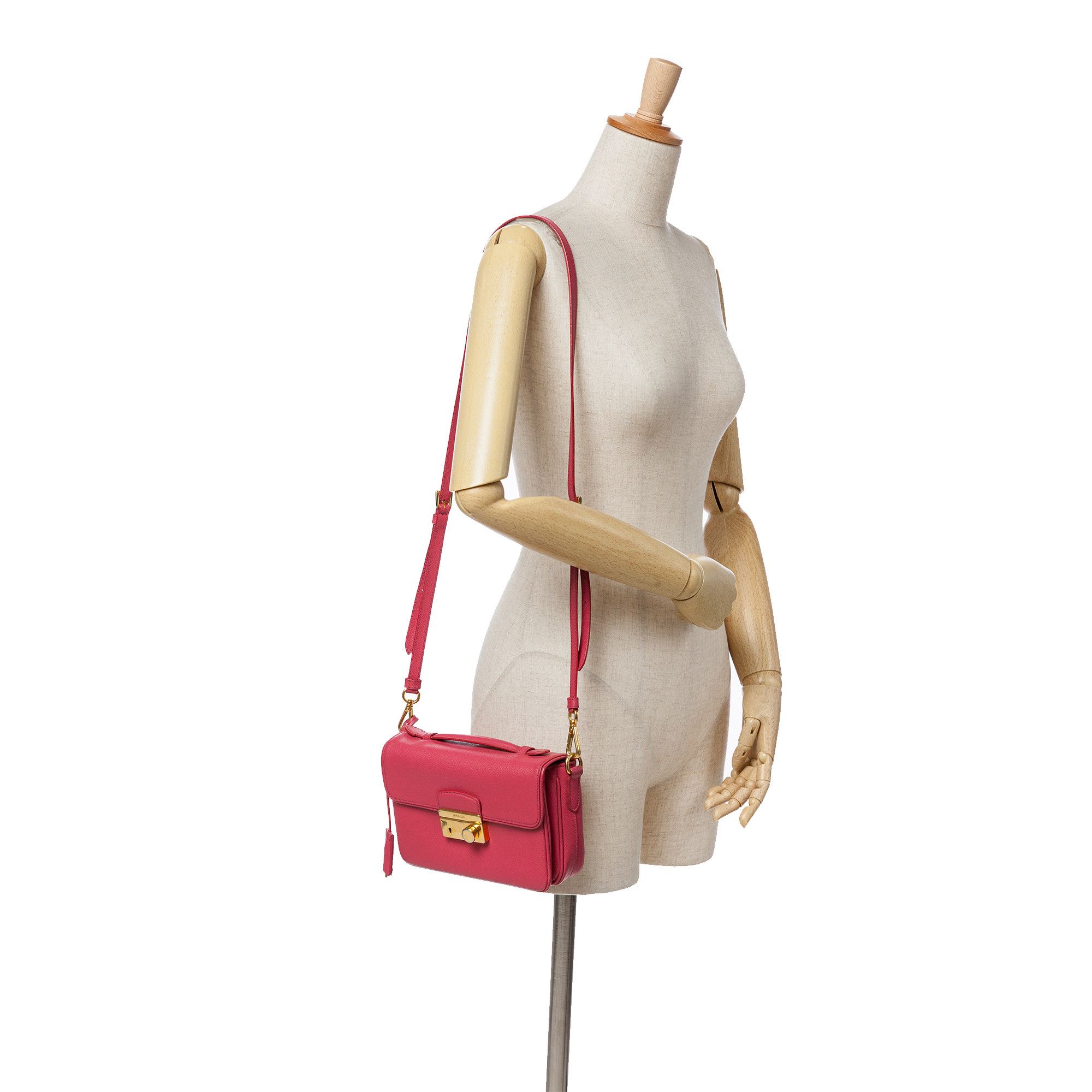 Prada Prada Saffiano Sound Lock Satchel Size ONE SIZE - 8 Thumbnail