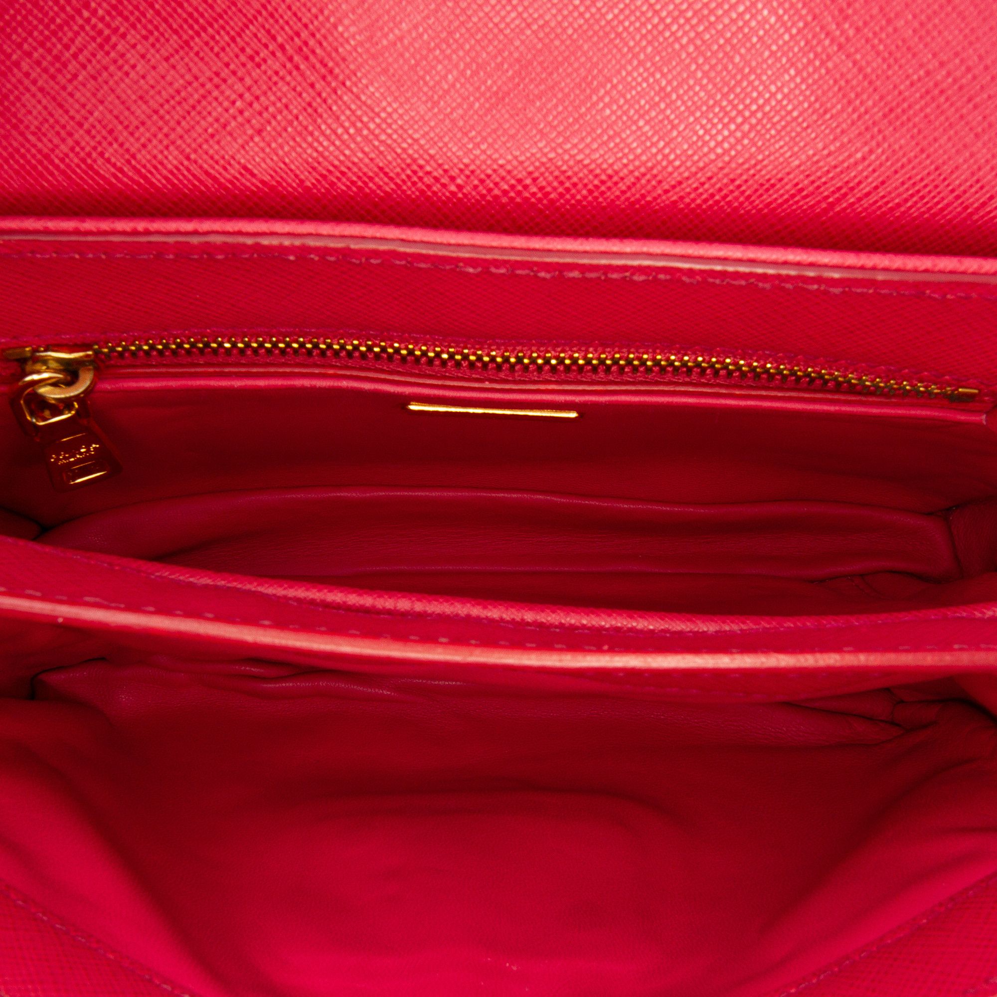 Prada Prada Saffiano Sound Lock Satchel Size ONE SIZE - 4 Thumbnail