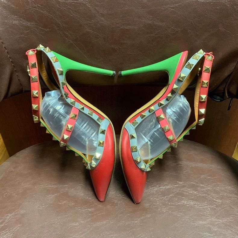 Valentino Valentino Studded High Heels Size 36.5 Size US 7 / IT 37 - 4 Thumbnail