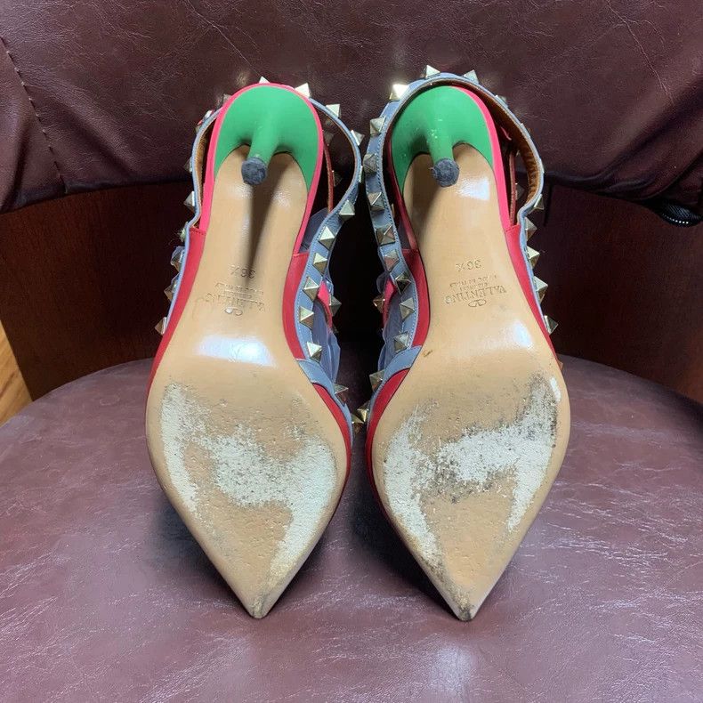 Valentino Valentino Studded High Heels Size 36.5 Size US 7 / IT 37 - 7 Thumbnail