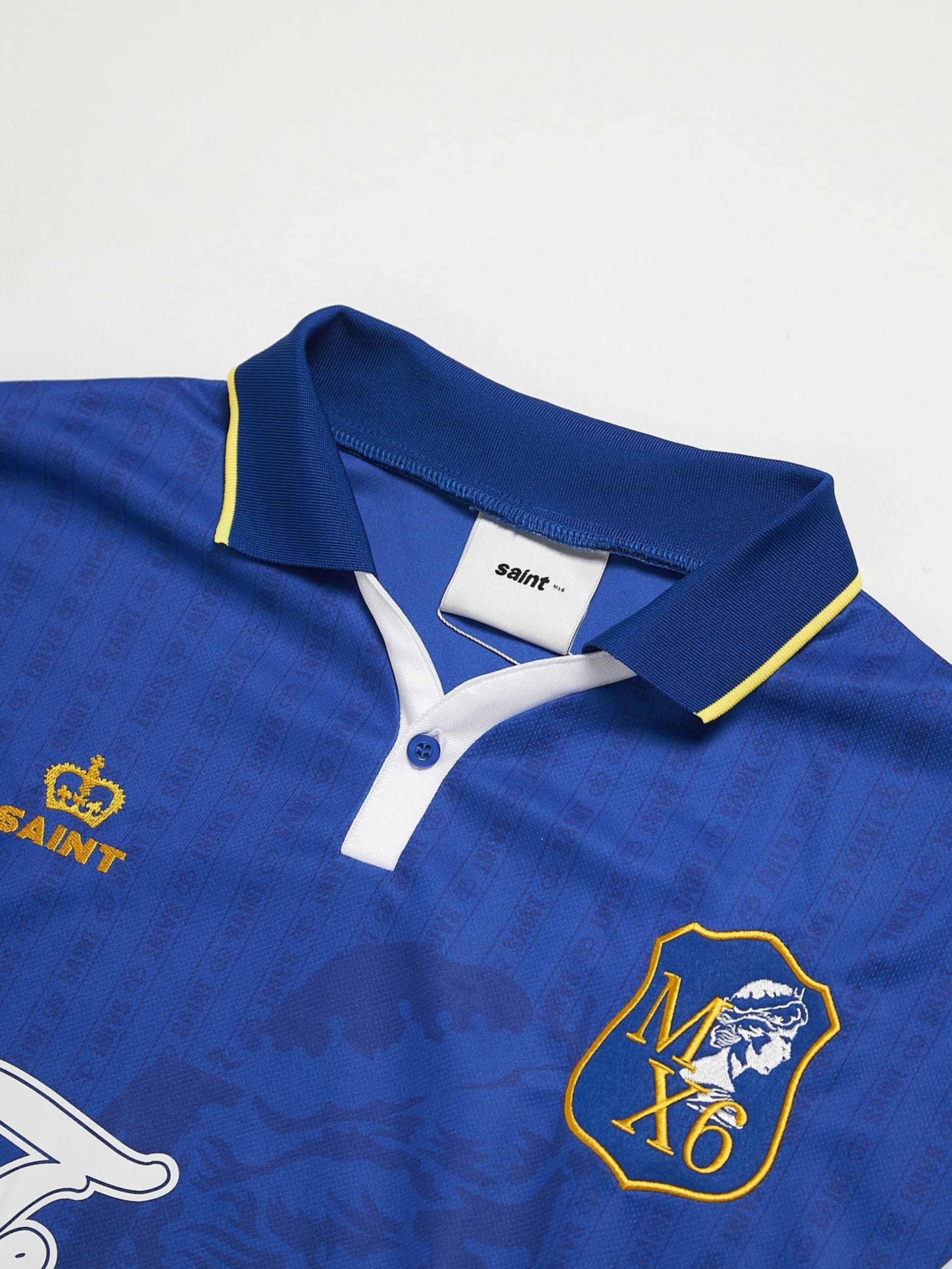 Saint Michael Blue Embroidered Logo Polyester Longsleeve Size US XL / EU 56 / 4 - 3 Thumbnail