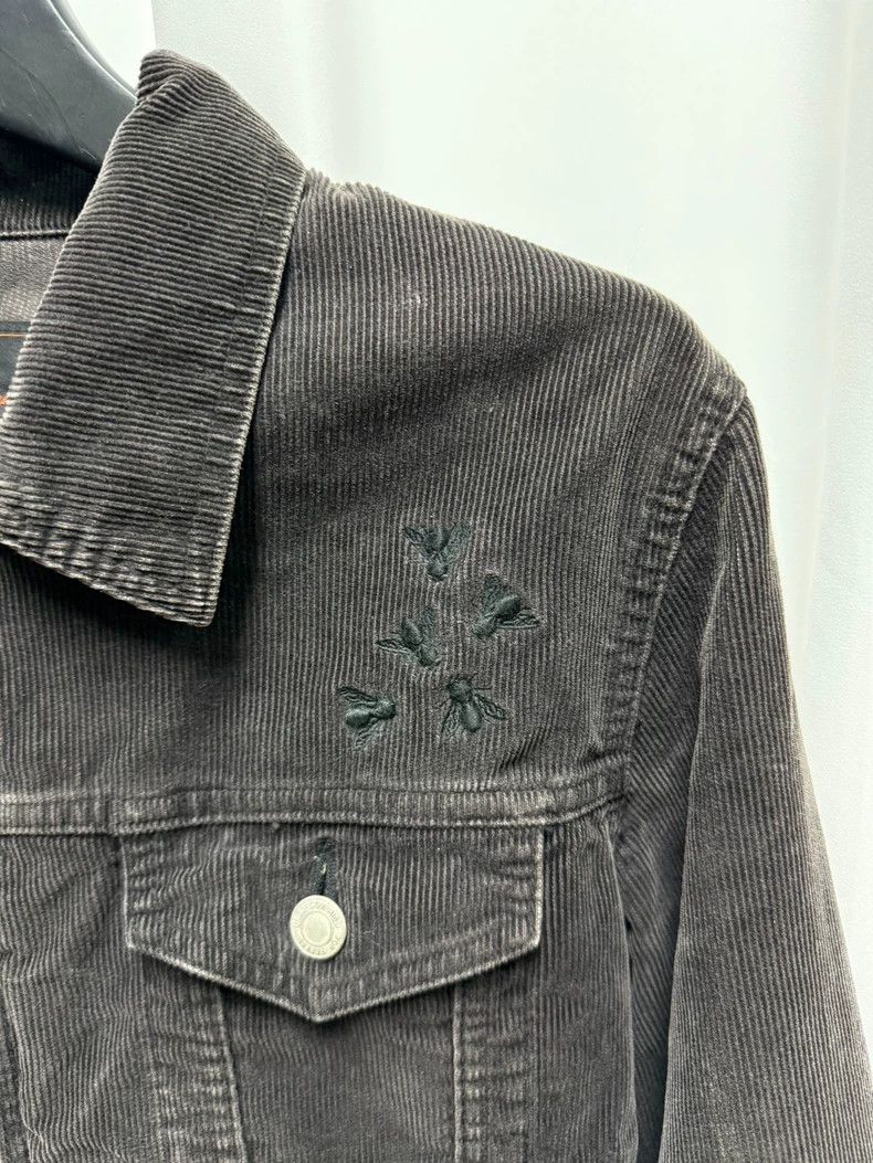 UNDERCOVER 06AW Insect embroidered corduroy zipper Jacket