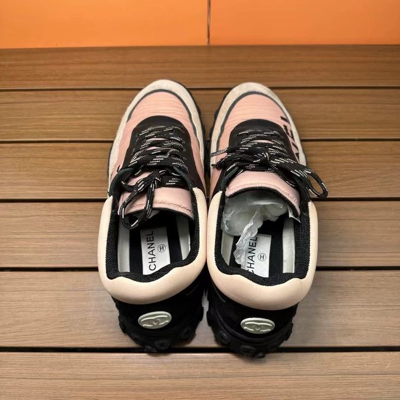 Chanel Chanel Pink Athletic Sneakers Size 39 Size US 8 / IT 38 - 4 Thumbnail