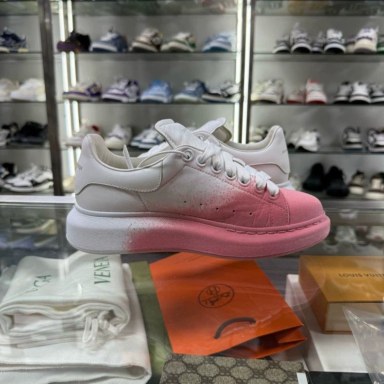 Alexander McQueen Alexander McQueen White Pink Sneakers Size 36 Size US 7 / IT 37 - 4 Thumbnail