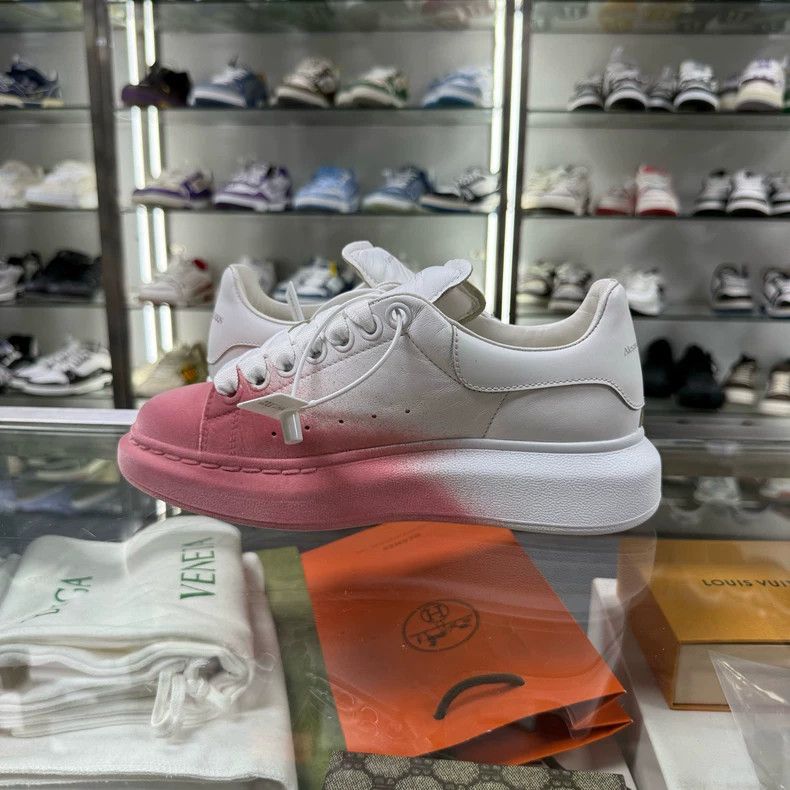 Alexander McQueen Alexander McQueen White Pink Sneakers Size 36 Size US 7 / IT 37 - 5 Thumbnail