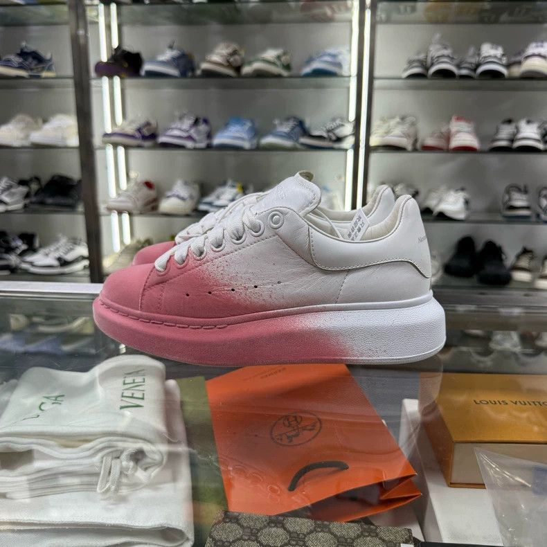 Alexander McQueen Alexander McQueen White Pink Sneakers Size 36 Size US 7 / IT 37 - 3 Thumbnail