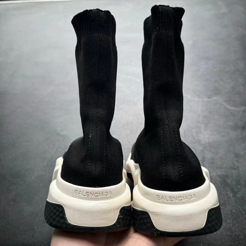 Balenciaga Balenciaga Black and White Sock Sneakers Size 39 Size US 8 / IT 38 - 3 Thumbnail