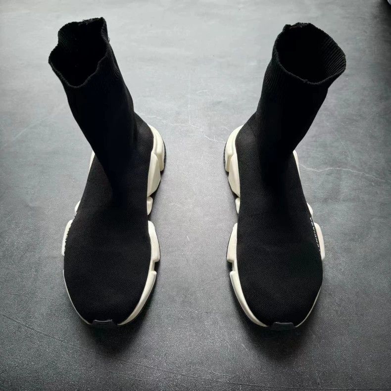 Balenciaga Balenciaga Black and White Sock Sneakers Size 39 Size US 8 / IT 38 - 2 Thumbnail