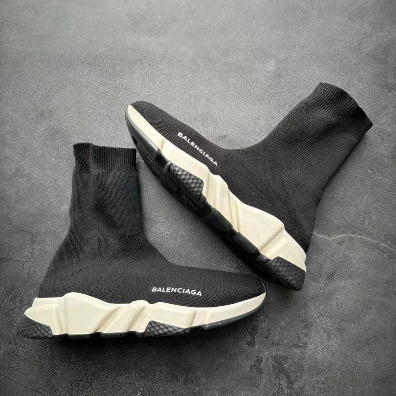 Balenciaga Balenciaga Black and White Sock Sneakers Size 39 Size US 8 / IT 38 - 5 Thumbnail