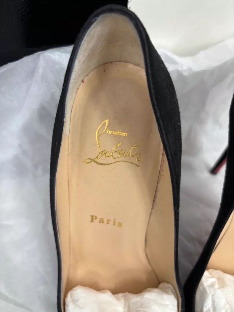 Yves Saint Laurent Black Suede High Heels Size 37 Size US 7 / IT 37 - 6 Thumbnail