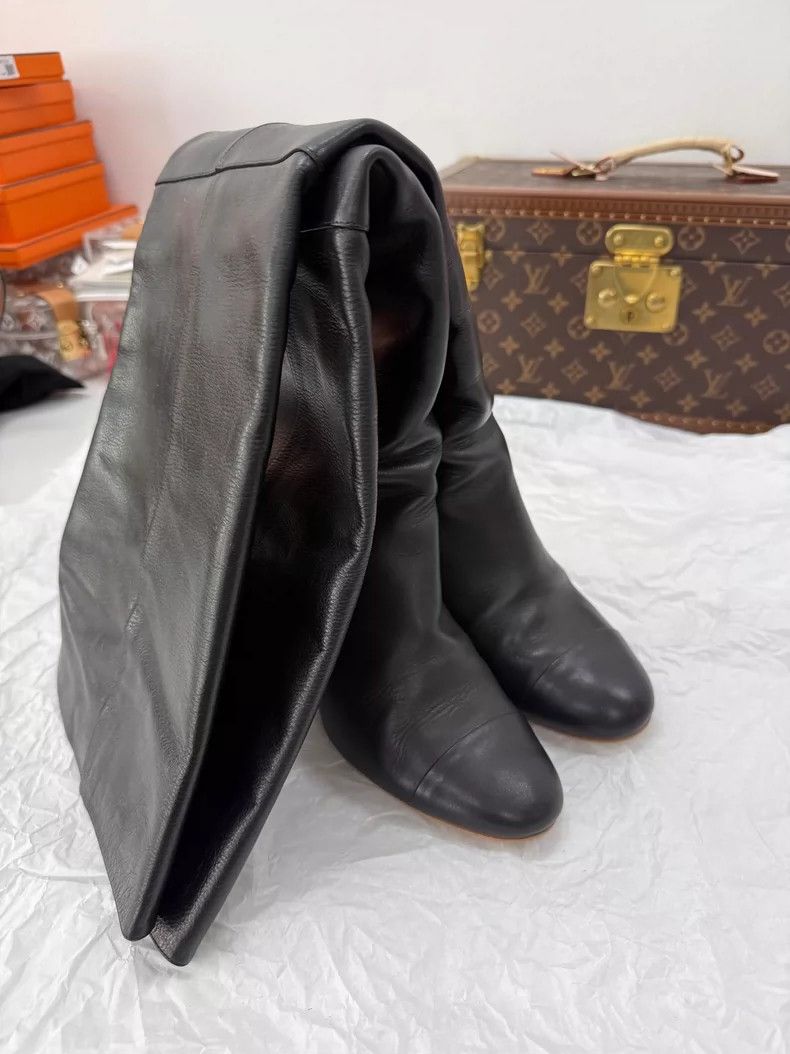 Chanel Chanel Over-the-Knee High Heel Boots Size US 8 / IT 38 - 4 Thumbnail