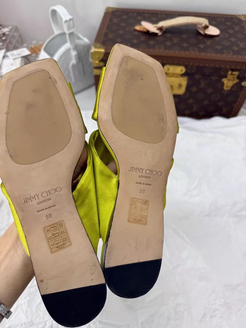 Jimmy Choo Jimmy Choo Satin Bow Slide Sandals Size US 6 / IT 36 - 5 Thumbnail
