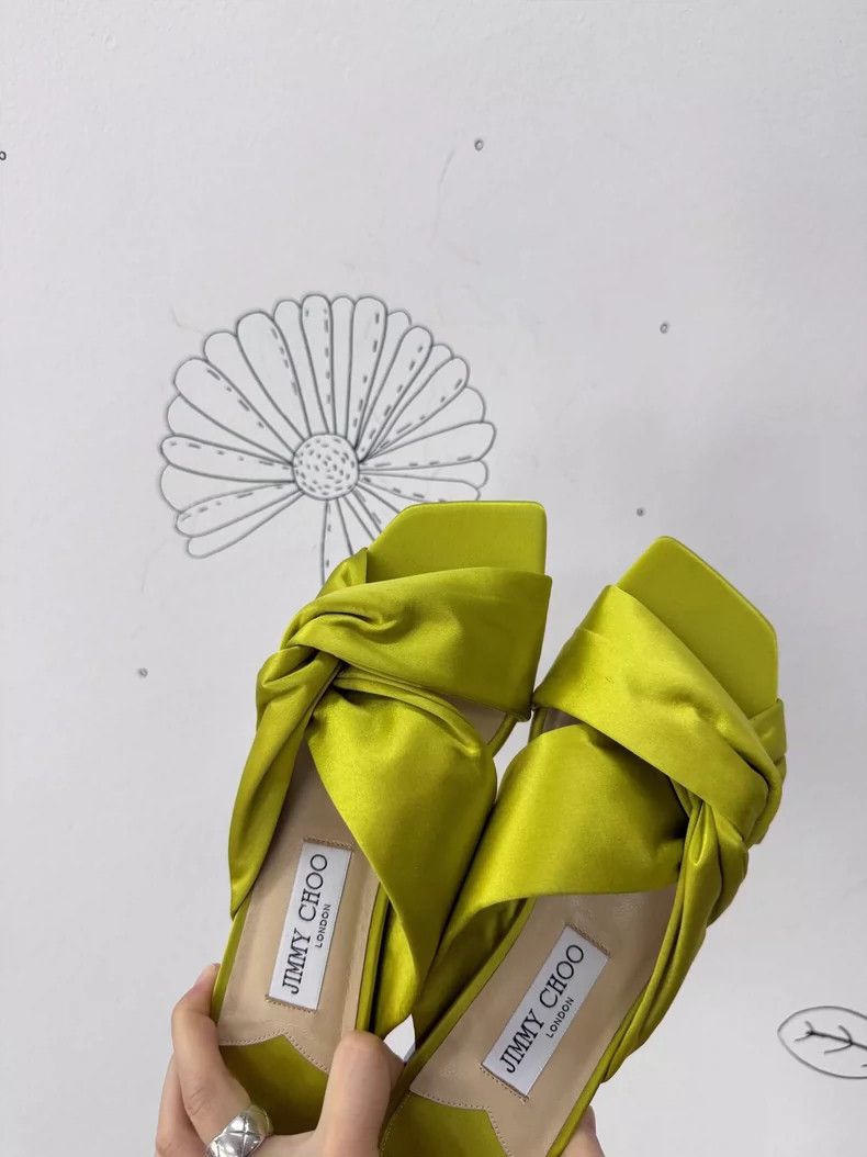 Jimmy Choo Jimmy Choo Satin Bow Slide Sandals Size US 6 / IT 36 - 3 Thumbnail