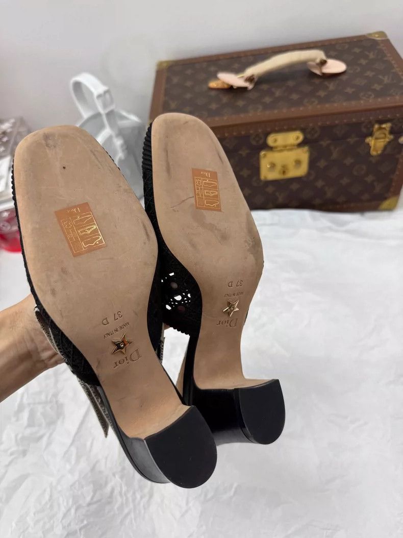 Dior Dior Lace Bow Mary Jane Heels Size 37 Size US 7 / IT 37 - 6 Thumbnail
