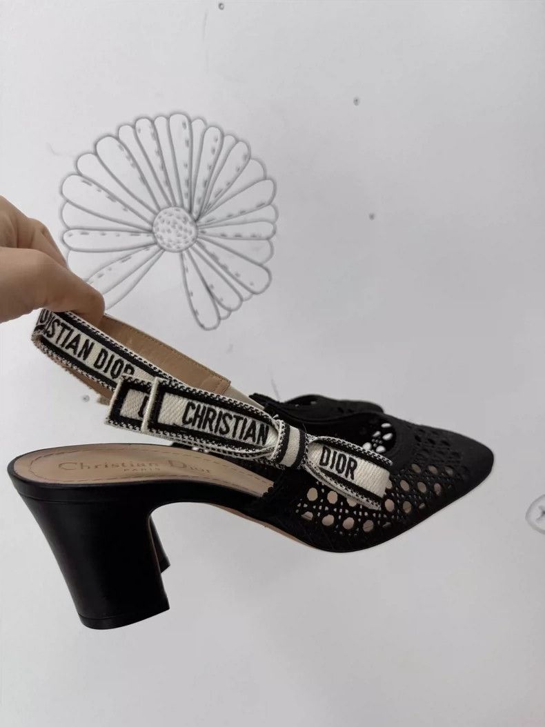 Dior Dior Lace Bow Mary Jane Heels Size 37 Size US 7 / IT 37 - 2 Thumbnail