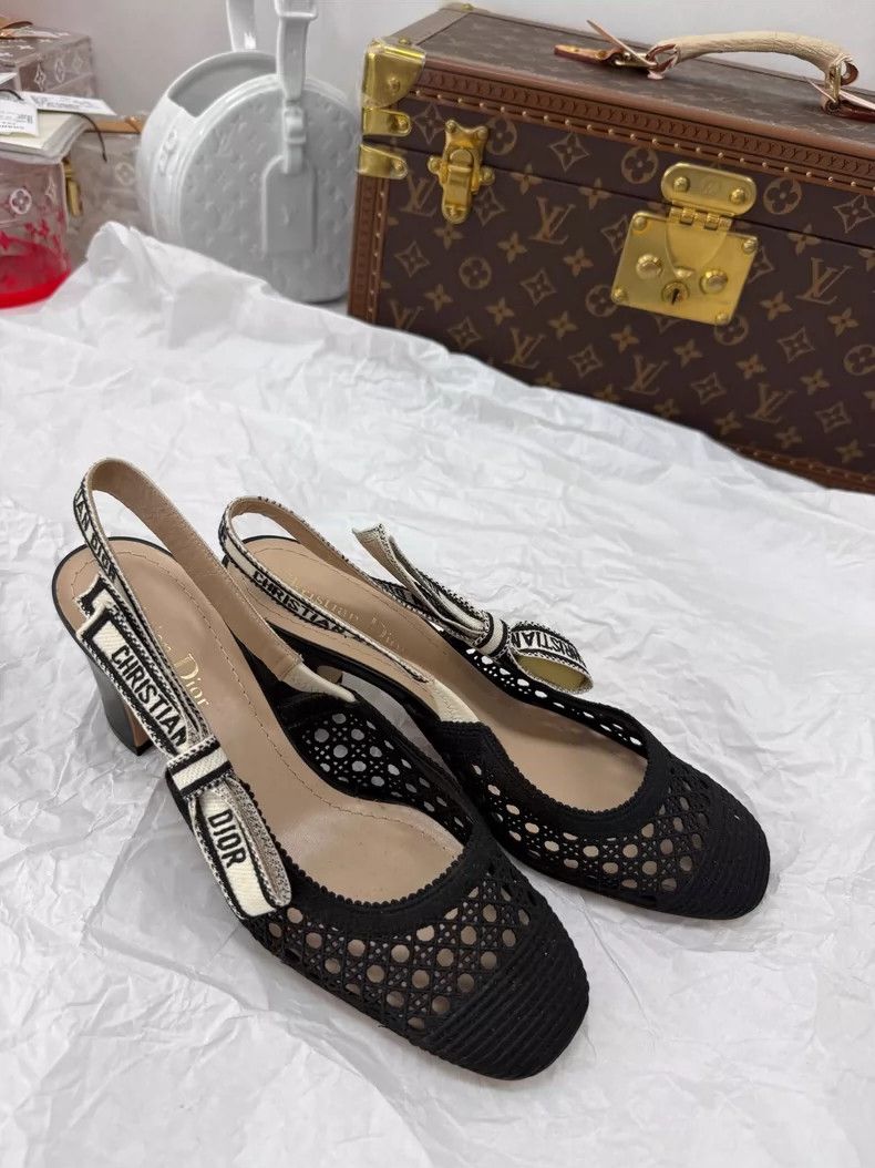 Dior Dior Lace Bow Mary Jane Heels Size 37 Size US 7 / IT 37 - 3 Thumbnail