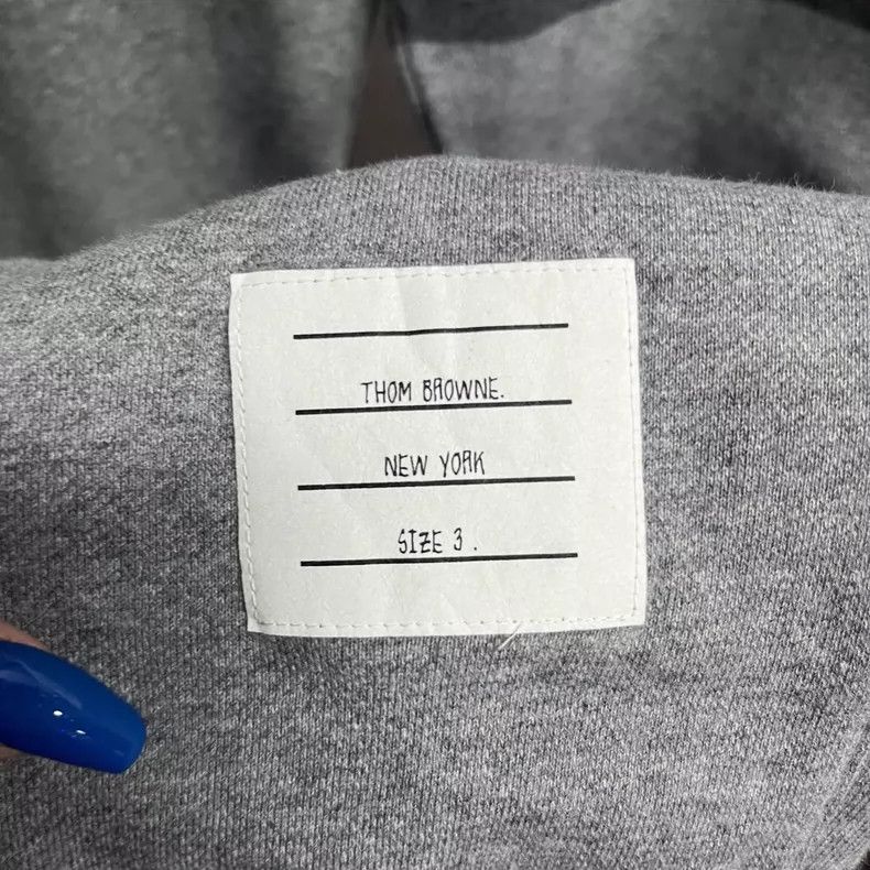 Thom Browne Thom Browne Gray Classic Stripe Athletic Pants Size US 26 / EU 42 - 5 Thumbnail