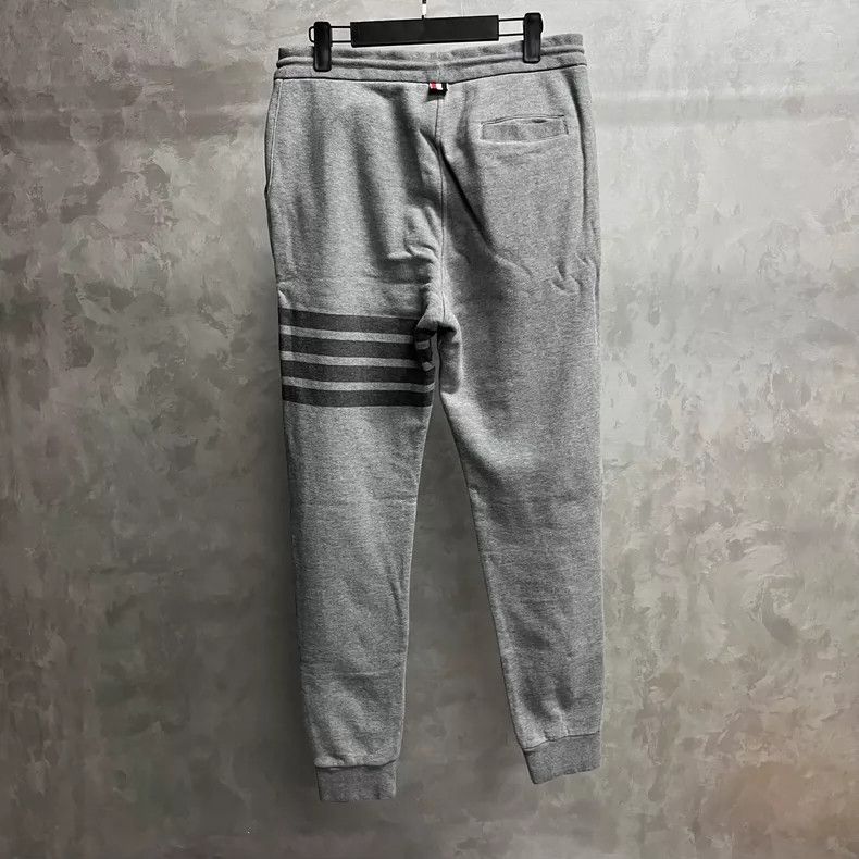 Thom Browne Thom Browne Gray Classic Stripe Athletic Pants Size US 26 / EU 42 - 2 Thumbnail