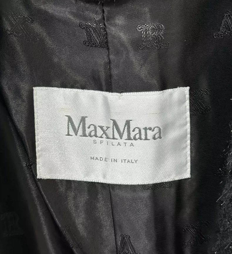 Black Teddy Coat with Silver Thread