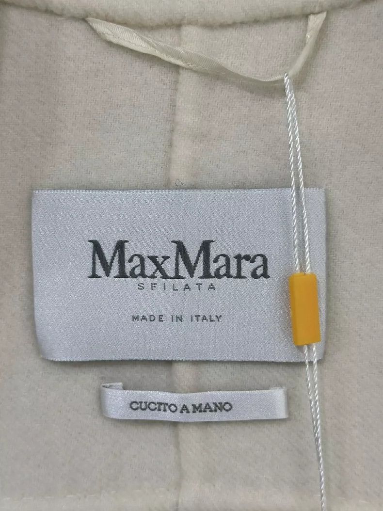 Max Mara MaxMara Fur Knit Jacket in Off-White Size M / US 6-8 / IT 42-44 - 4 Thumbnail