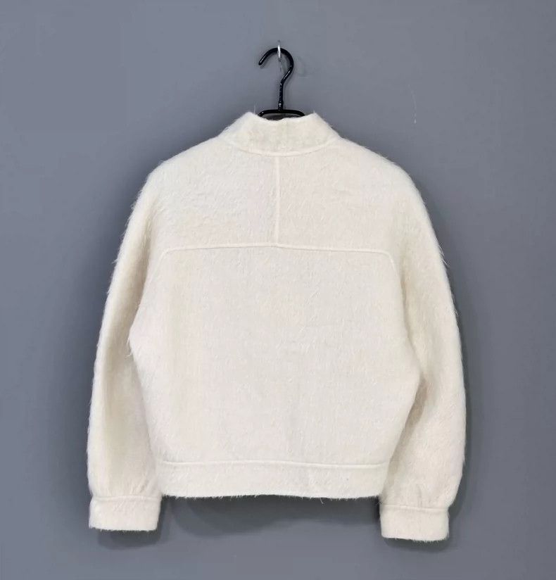 Max Mara MaxMara Fur Knit Jacket in Off-White Size M / US 6-8 / IT 42-44 - 3 Thumbnail