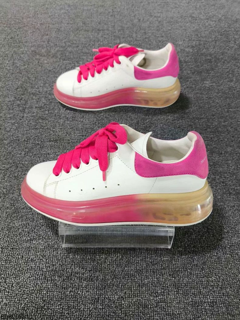 Alexander McQueen Alexander McQUEEN Pink White Sneakers Size US 7 / IT 37 - 4 Thumbnail
