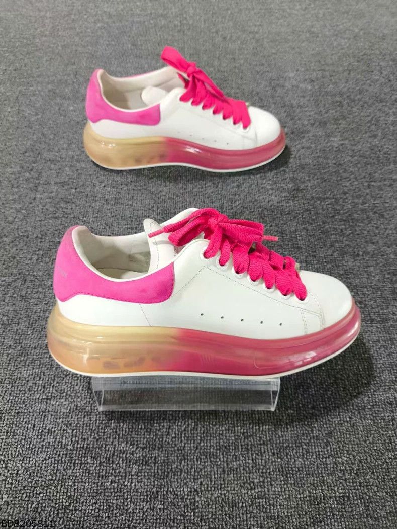 Alexander McQueen Alexander McQUEEN Pink White Sneakers Size US 7 / IT 37 - 3 Thumbnail