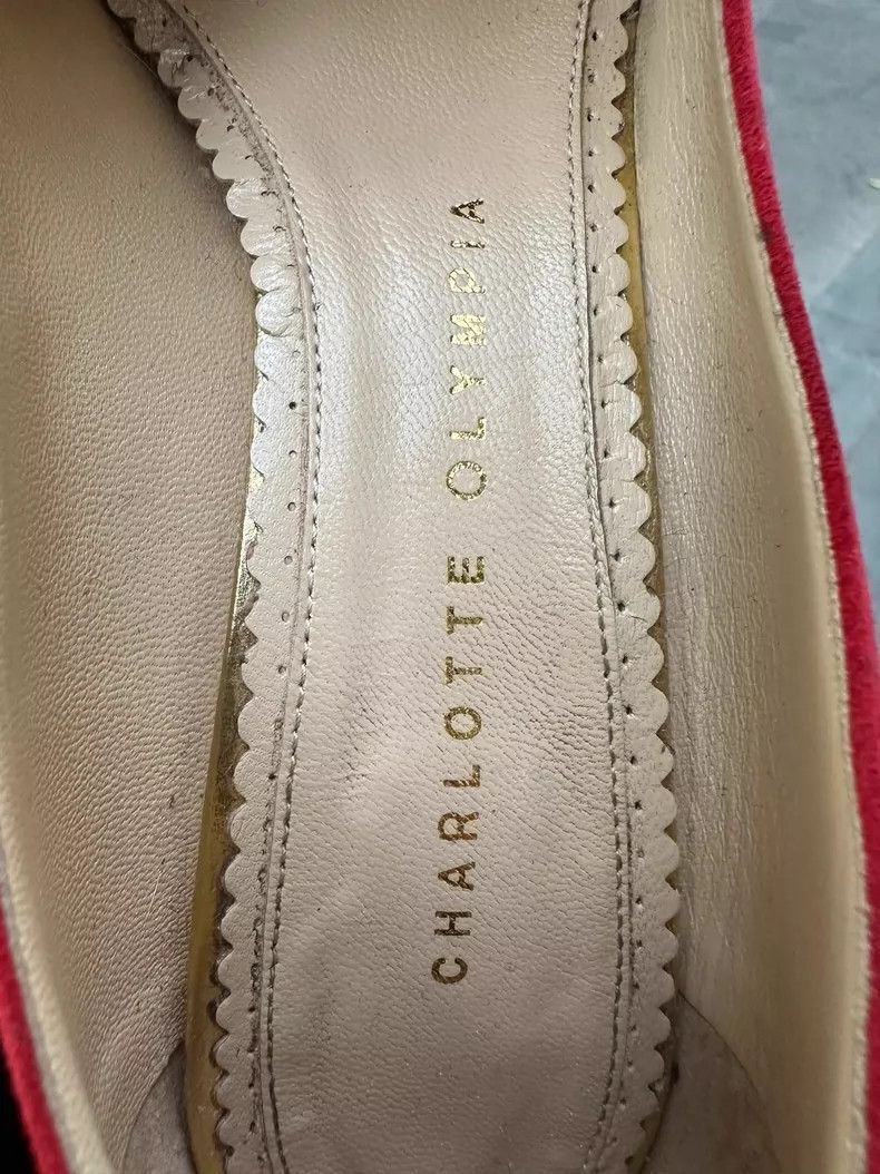 Jimmy Choo Red High Heels with Gold Platform Size US 7 / IT 37 - 9 Thumbnail