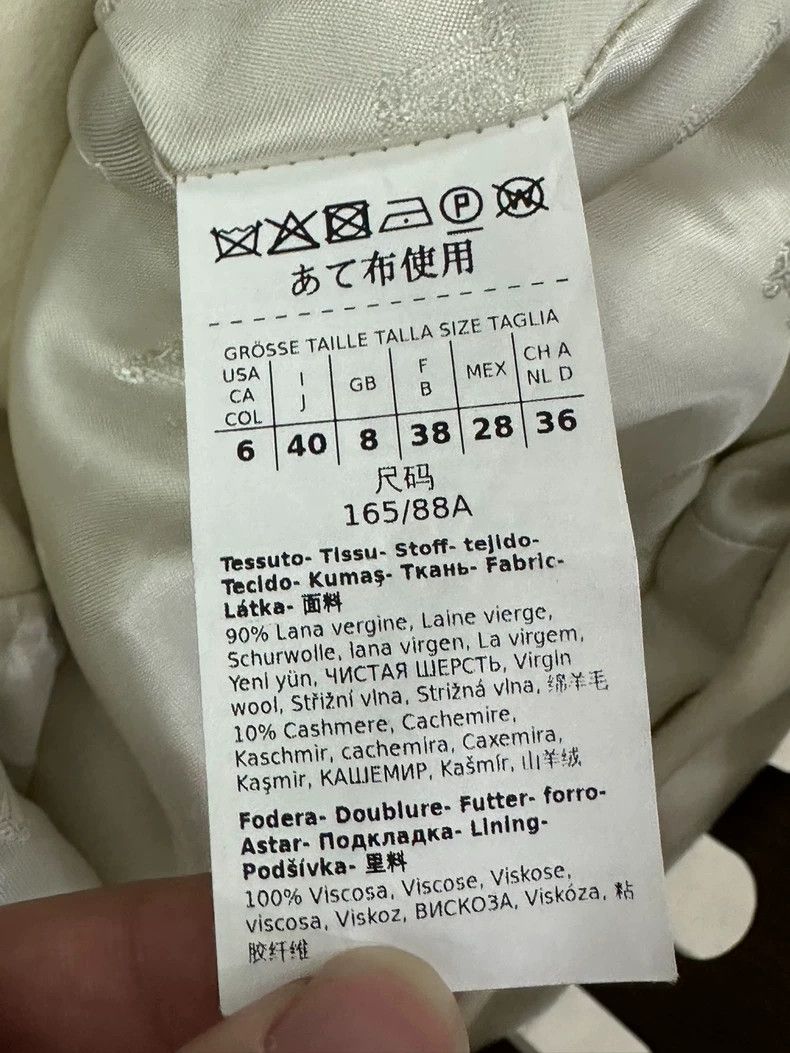 Max Mara Maxmara White 1801 Short Coat Size L / US 10 / IT 46 - 3 Thumbnail