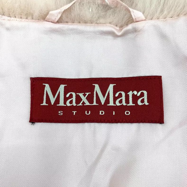 Max Mara Maxmara Color Block Long Sleeve Fur Coat Size L / US 10 / IT 46 - 5 Thumbnail