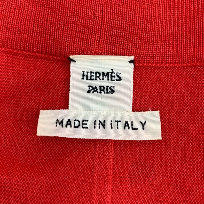 Hermes Hermes Red Heart Chain Print Cardigan Coat Size S / US 4 / IT 40 - 5 Thumbnail