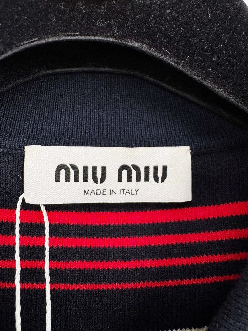 Miu Miu Miumiu Striped Knit Sweater, Size 38 Size M / US 6-8 / IT 42-44 - 2 Thumbnail