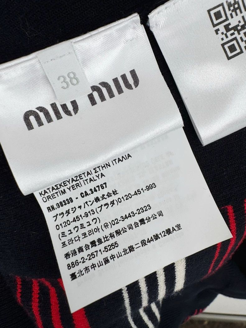 Miu Miu Miumiu Striped Knit Sweater, Size 38 Size M / US 6-8 / IT 42-44 - 4 Thumbnail