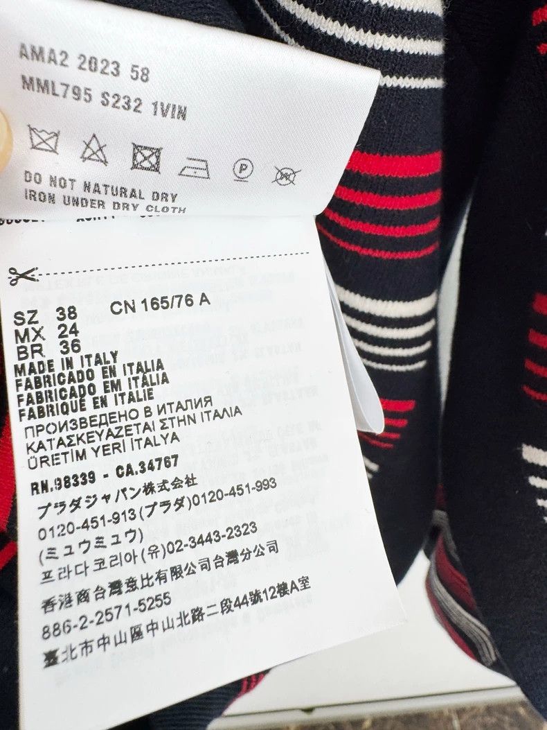 Miu Miu Miumiu Striped Knit Sweater, Size 38 Size M / US 6-8 / IT 42-44 - 5 Thumbnail