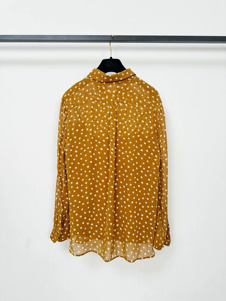 Max Mara Maxmara Silk Polka Dot Shirt Size 38 Size M / US 6-8 / IT 42-44 - 4 Thumbnail