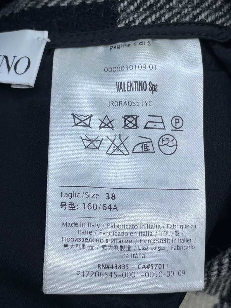 Valentino Valentino Plaid Wool Mini Skirt Size 38" / US 16 / IT 52 - 4 Thumbnail