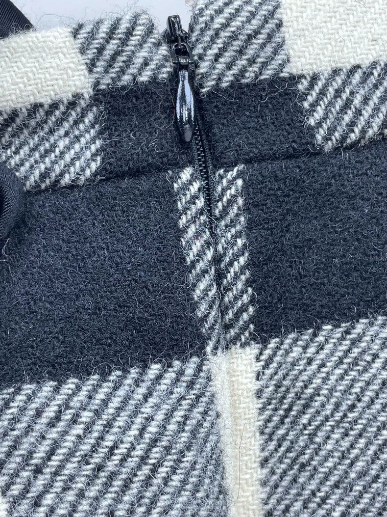 Valentino Valentino Plaid Wool Mini Skirt Size 38" / US 16 / IT 52 - 3 Thumbnail