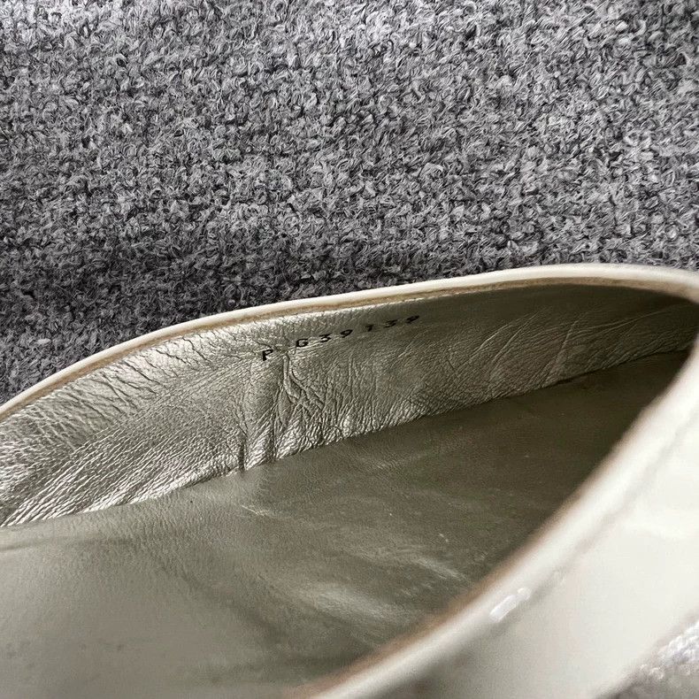 Chanel Chanel Silver Mary Jane Shoes Size 36.5 Size US 7 / IT 37 - 7 Thumbnail