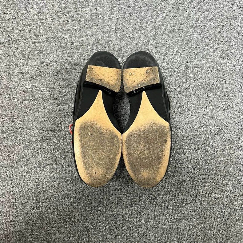 Chanel Chanel Black and Gold Logo Loafers Size US 8 / IT 38 - 6 Thumbnail